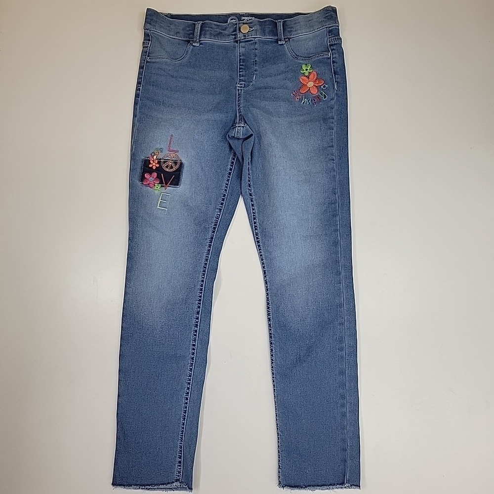 Wonder Nation Girls‎ straight leg Pull On Jegging Embroidered Sz XXL (18) Casual